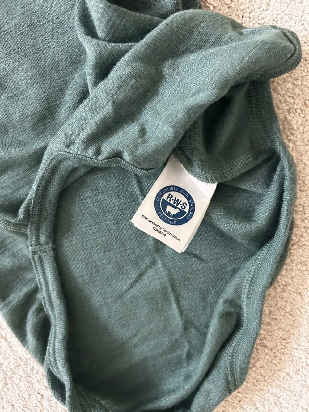 Polarn O Pyret 100% merino wool bodysuit 1-2Y 86/92cm